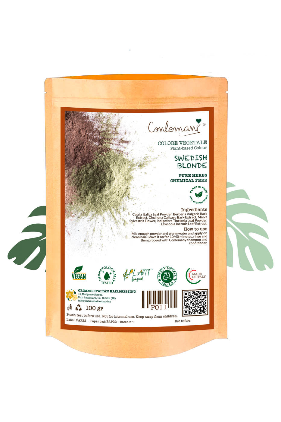 Organic Natural Swedish Blonde Hair Color by Conlemany®