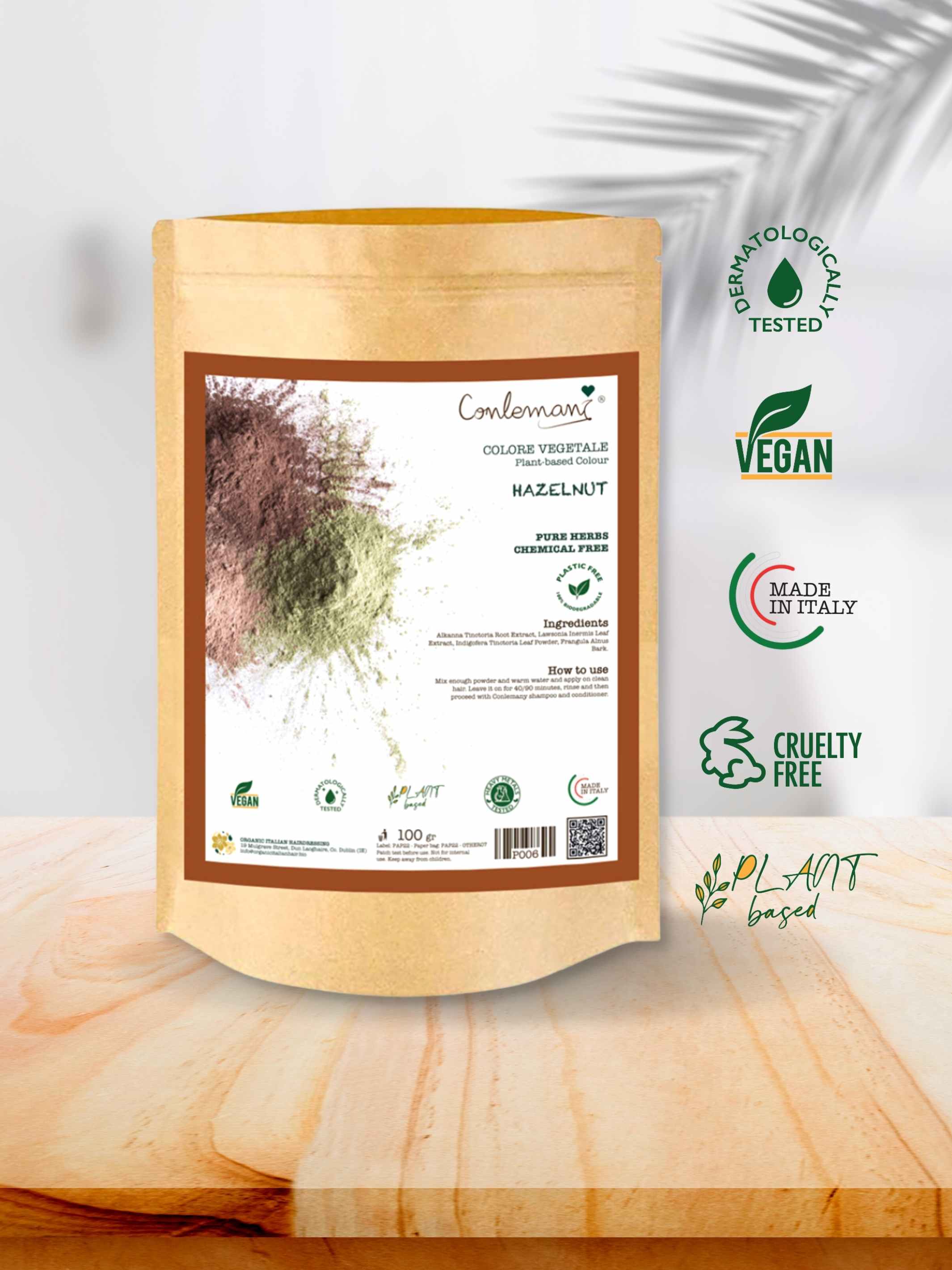 Organic Natural Hazelnut Hair Color