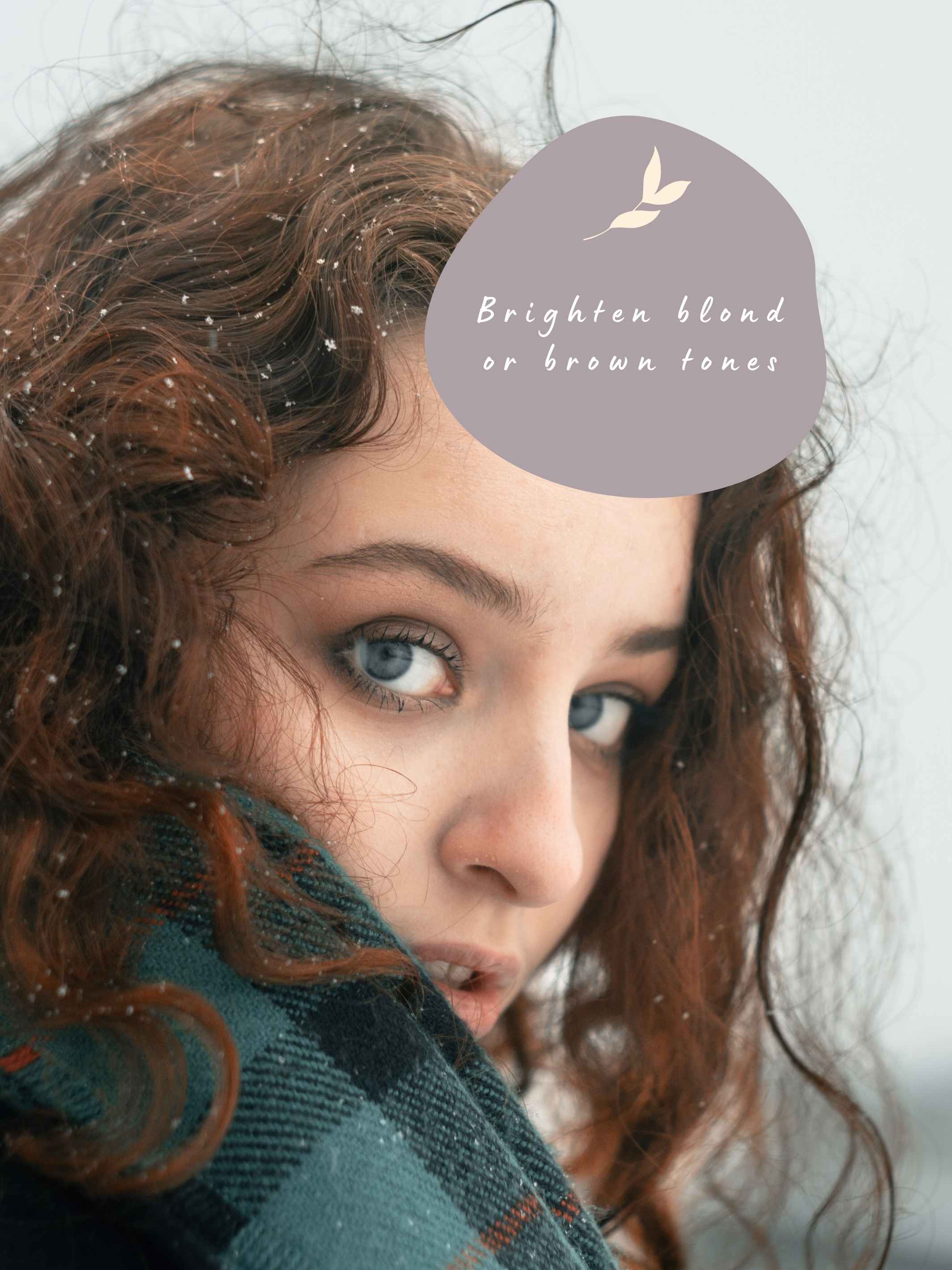 Brown hair thats been treated with Verga d’Oro - Plant-Based Hair Colour by Conlemany®