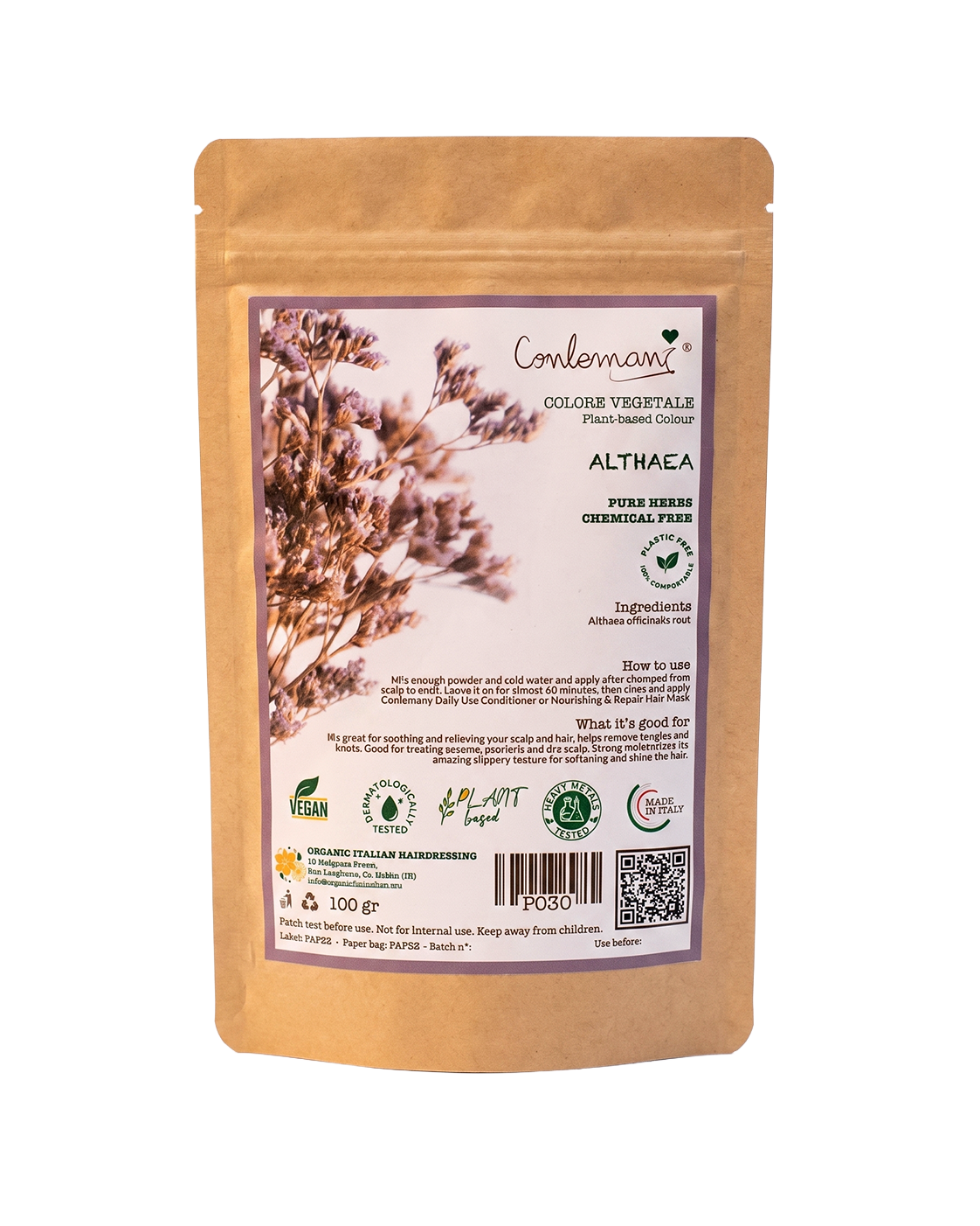 Althaea - Hydratation capillaire végétale pour cheveux frisés, bouclés, secs et cassants