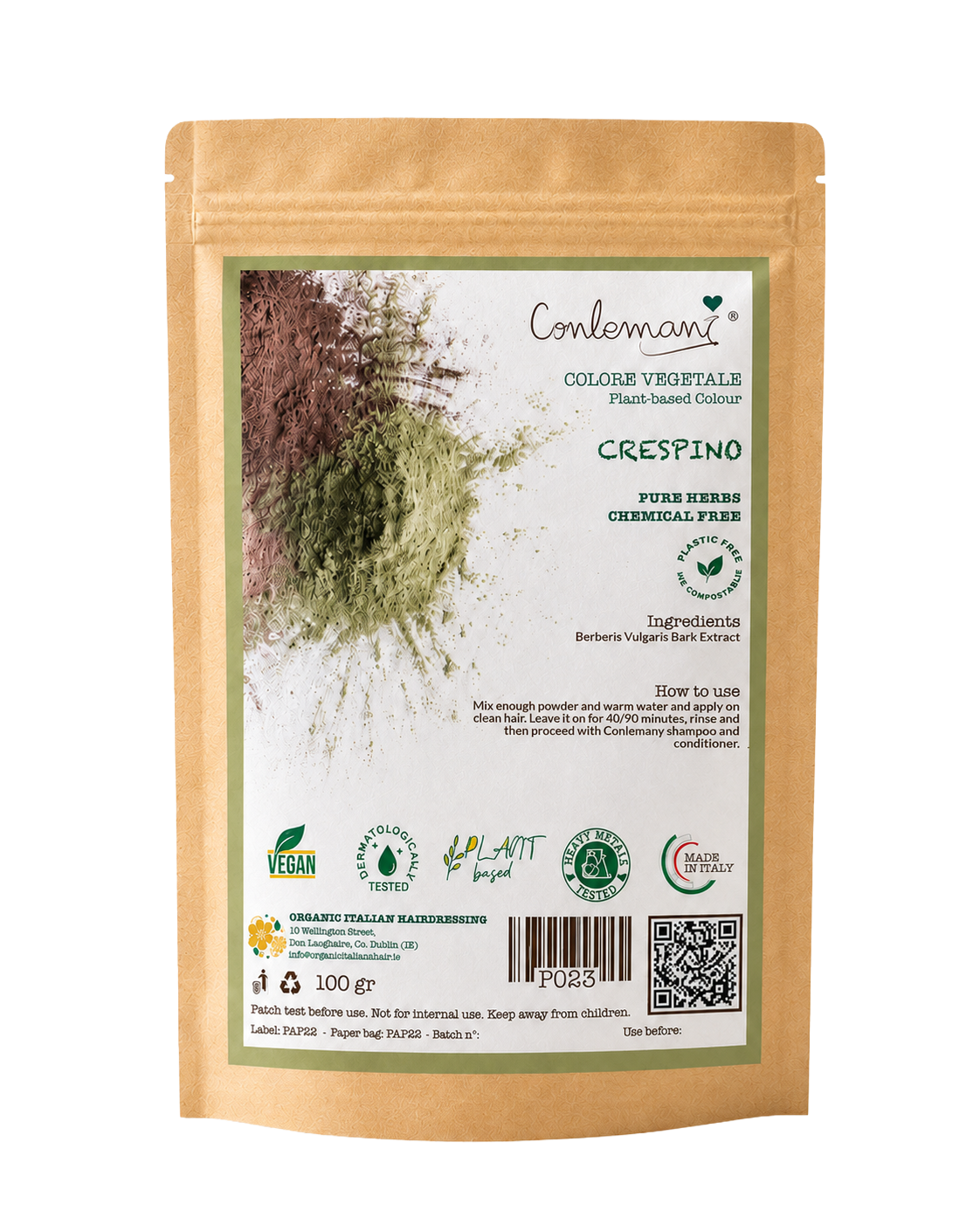 Crespino – Coloration capillaire végétale à base de frêne pour professionnels