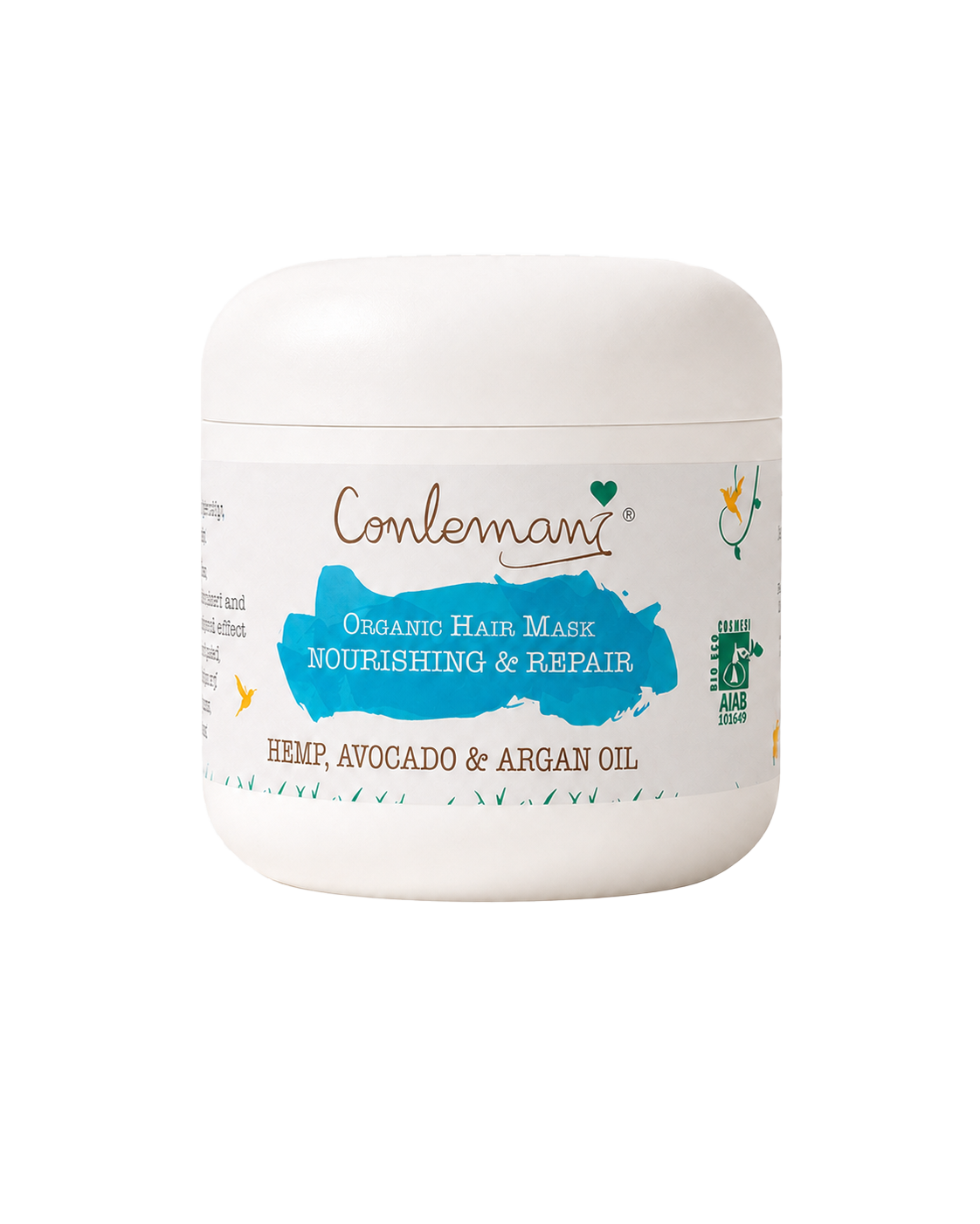 Organic Hair Repair Mask - Avocado, Hemp & Argan Oil