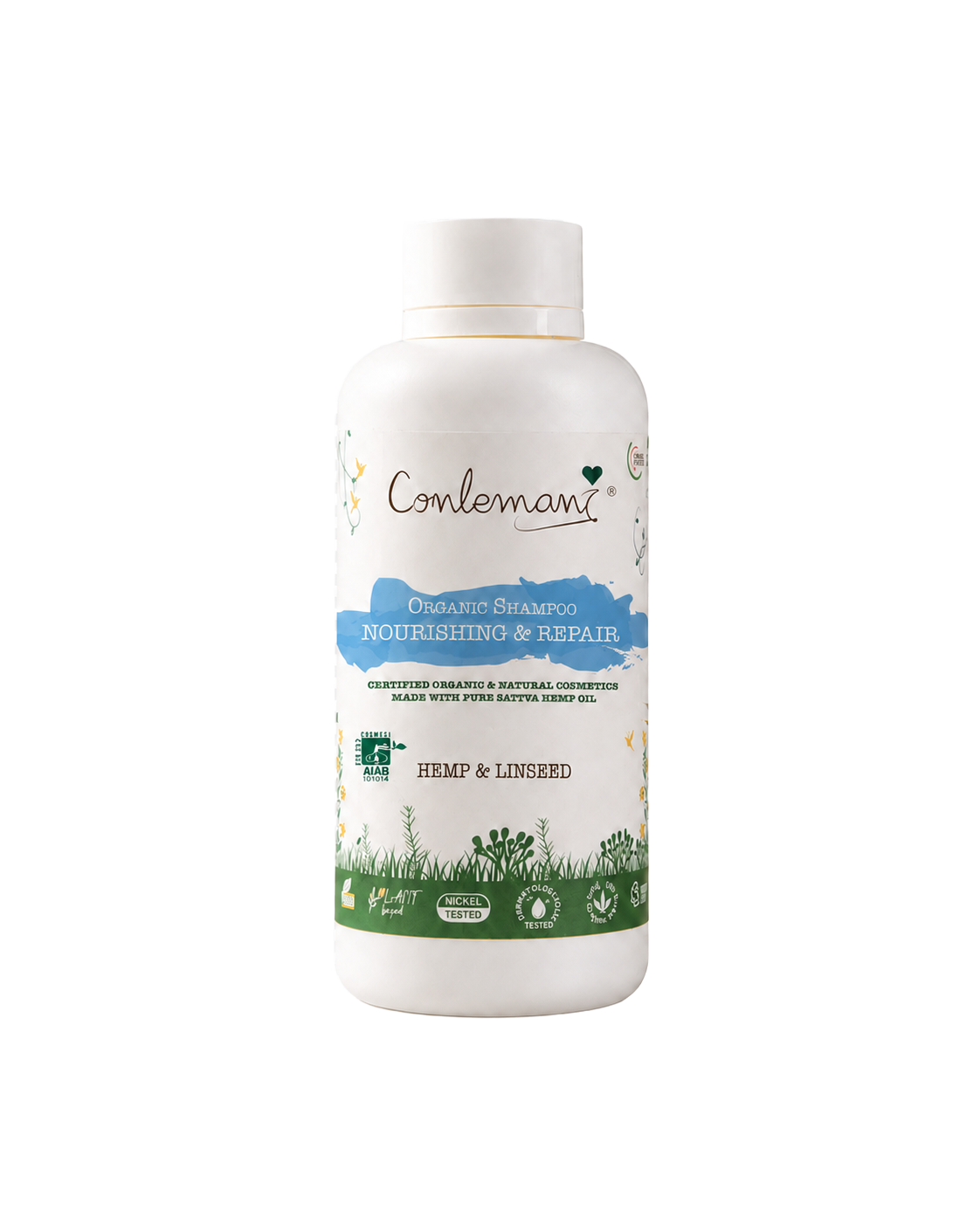 Organic Nourishing Hair Repair Shampoo - Hemp Oil  & Linseed