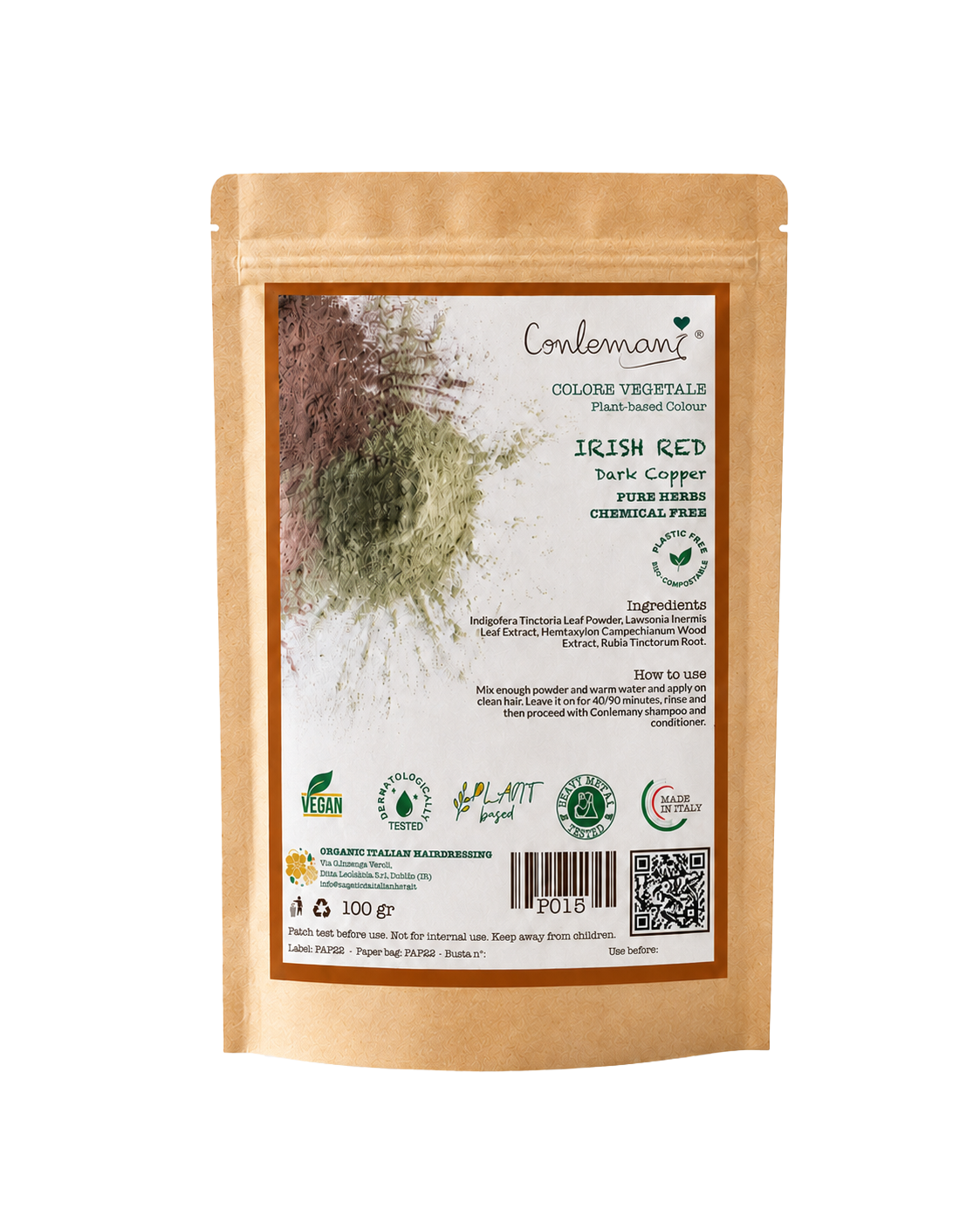 Irish Red - Plant-Based Hair Color