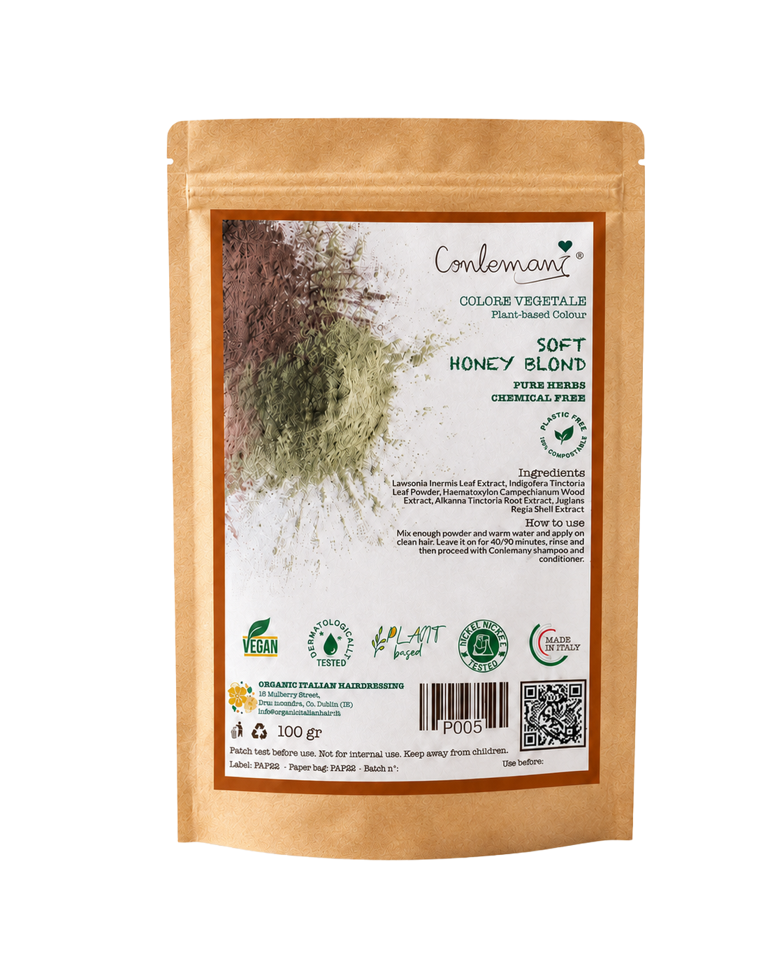 Soft Honey Blonde - Plant-Based Hair Color