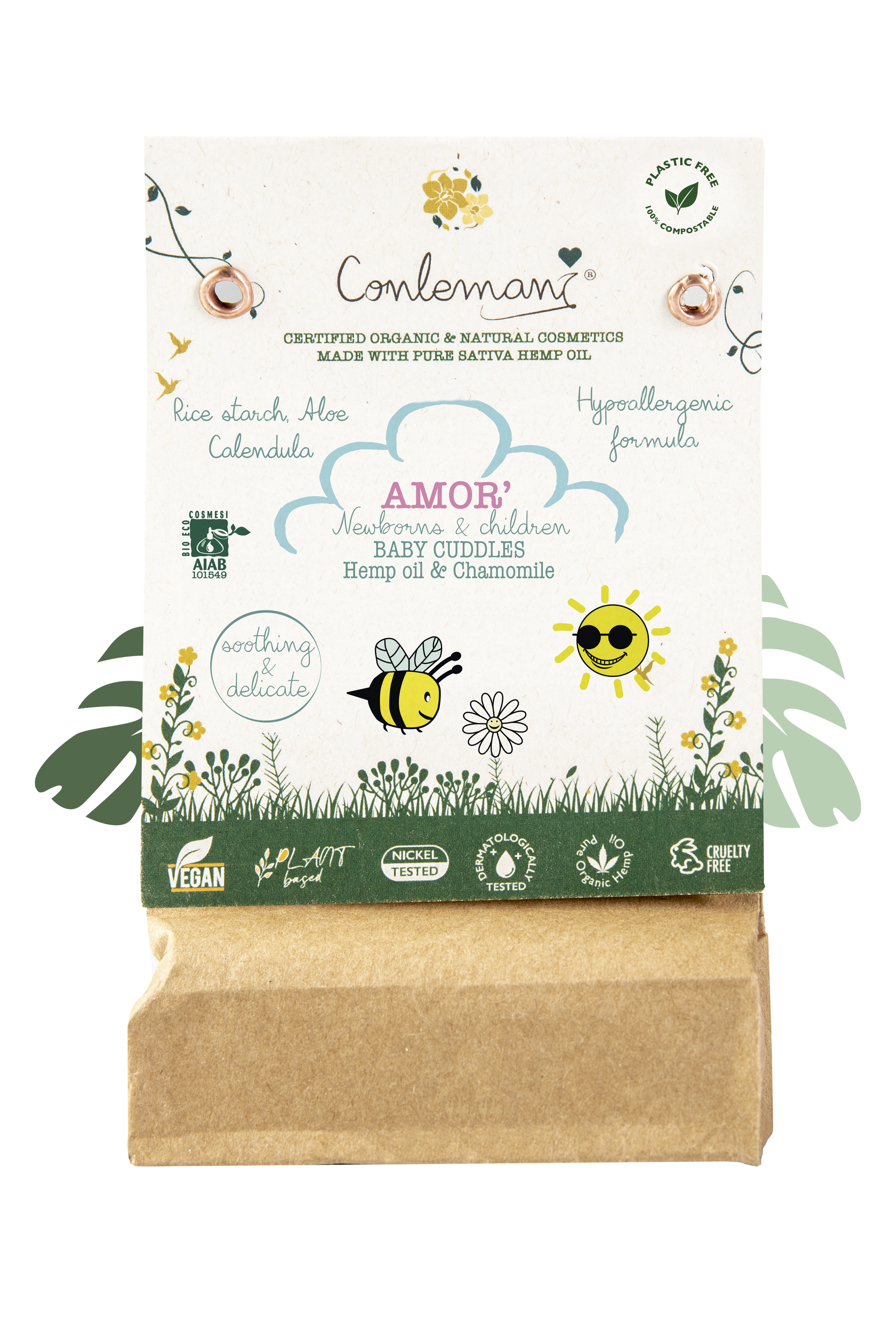 Amor’ Baby Cuddles - Solid Bar - Baby-Friendly Soap