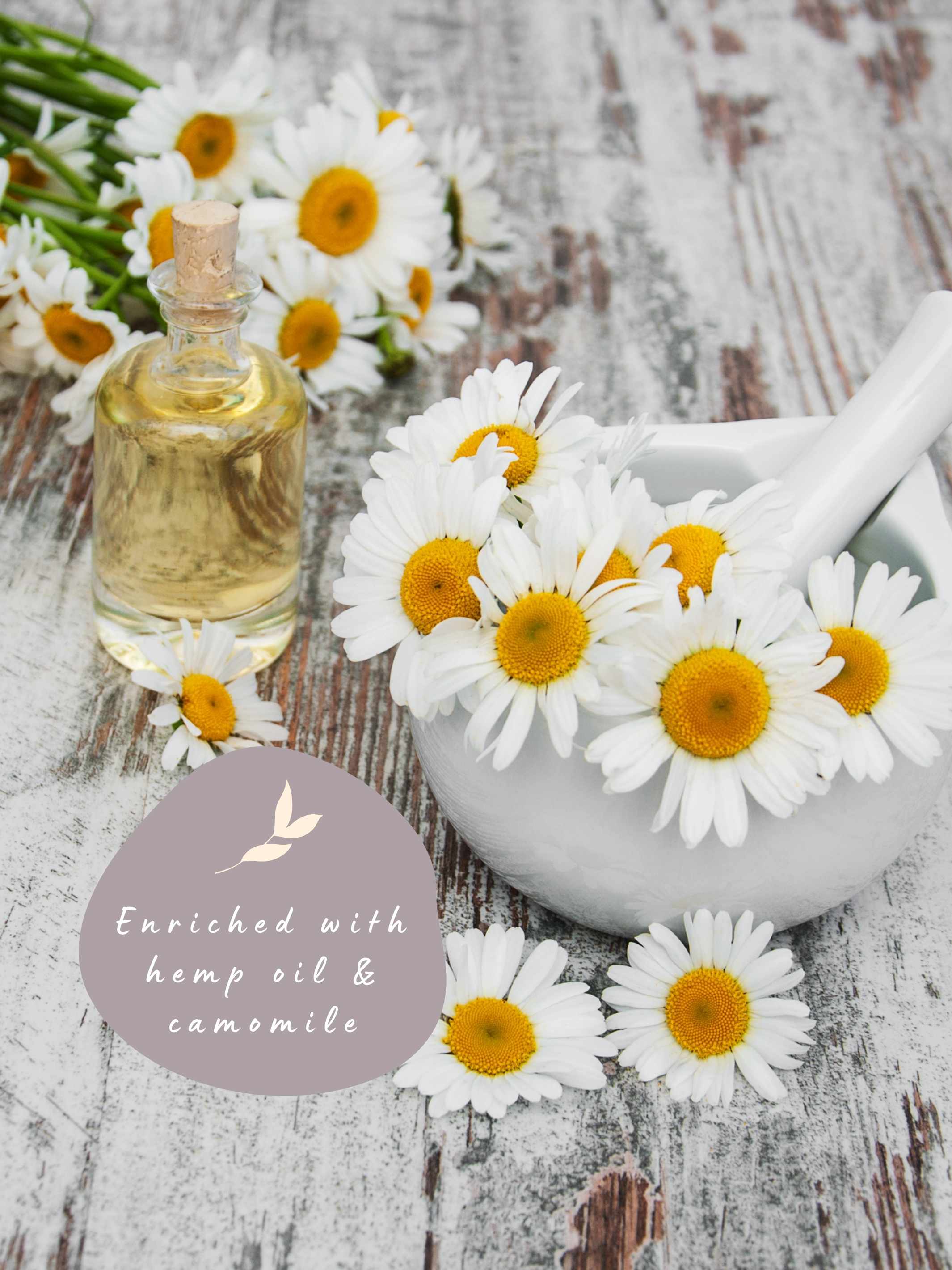 Camomile with hemp oil cream