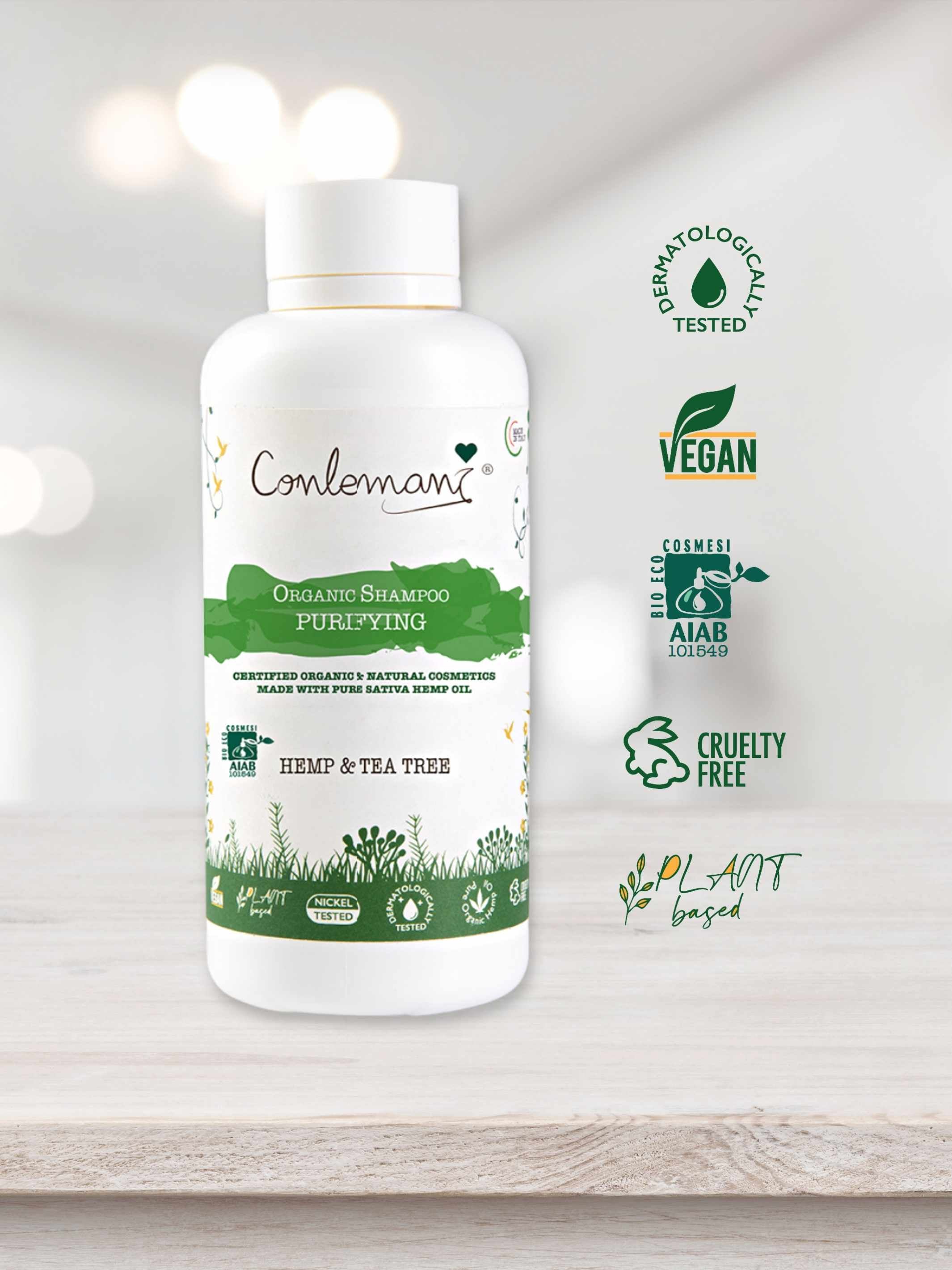 Purifying Organic Shampoo - Hemp & Tea Tree by Conlemany