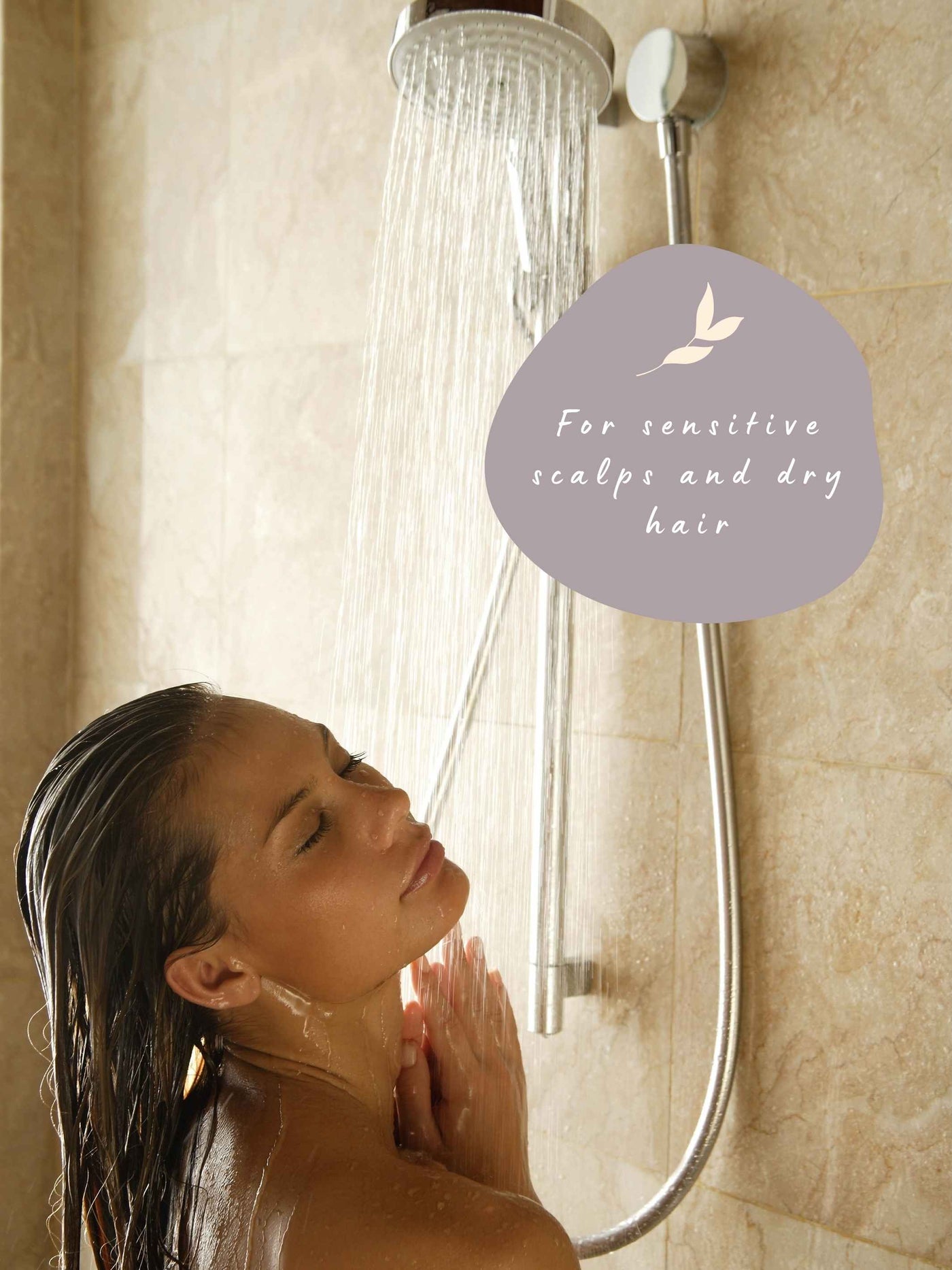 Lady washing her hair using Eco-Friendly Organic Shampoo Bar - Shapo’netta Shea Butter by Conlemany®